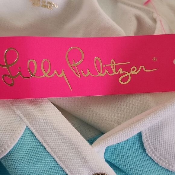 Lilly Pulitzer NWT Tonda Polo Dress Blue Ibiza, Small - Picture 8 of 12